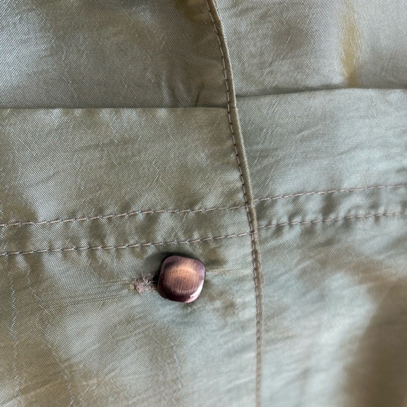 Agora Shimmering Olive Blouse - Picture 5 of 10